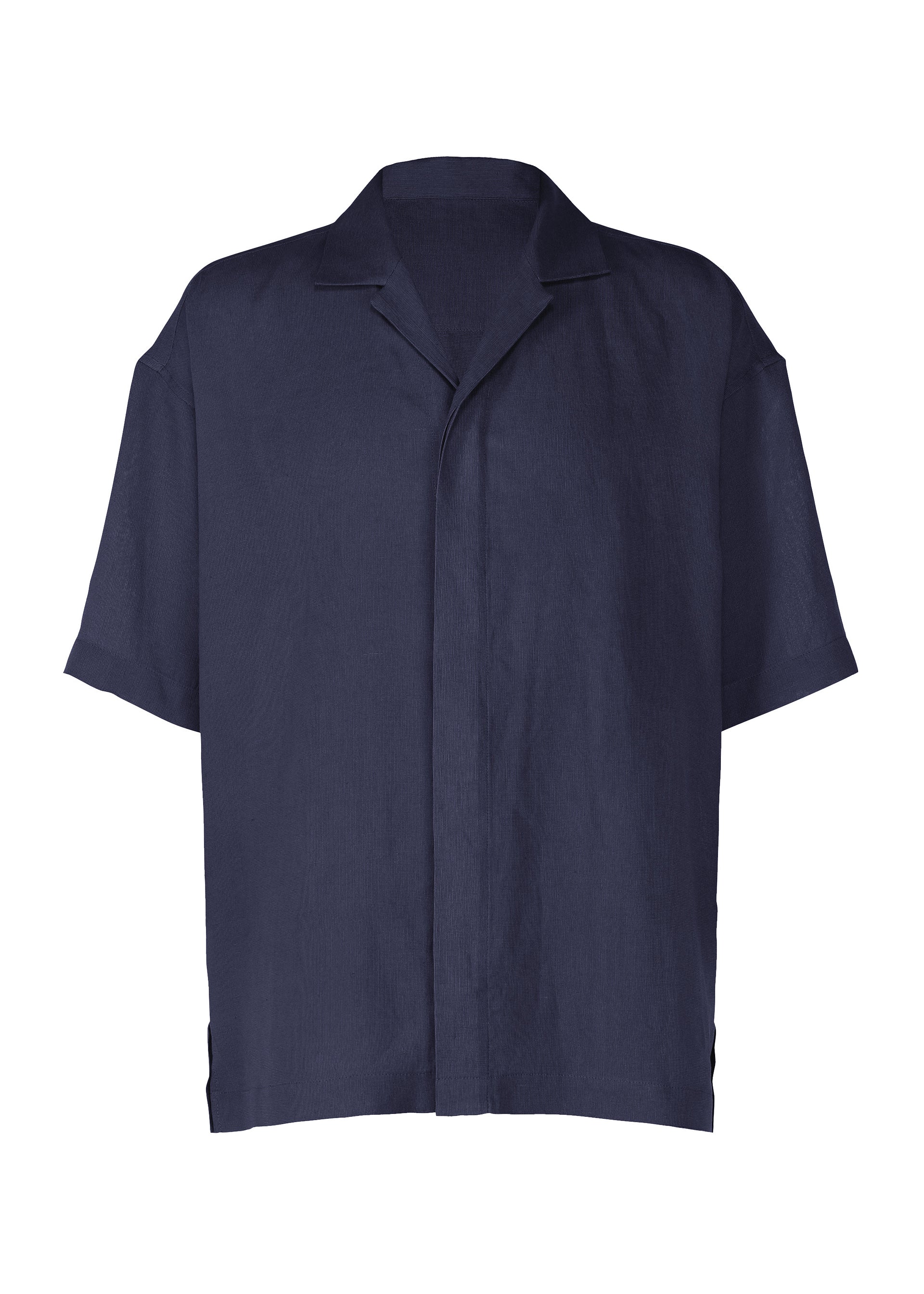 Issey Miyake Floating Linen pánská košile blue lněná