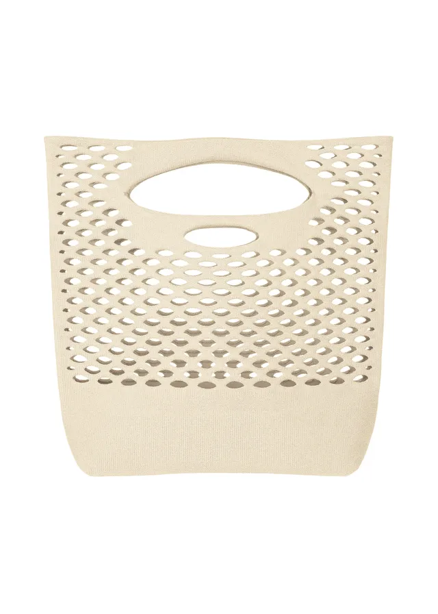 Issey Miyake Mokko Washi tote kabelka off white