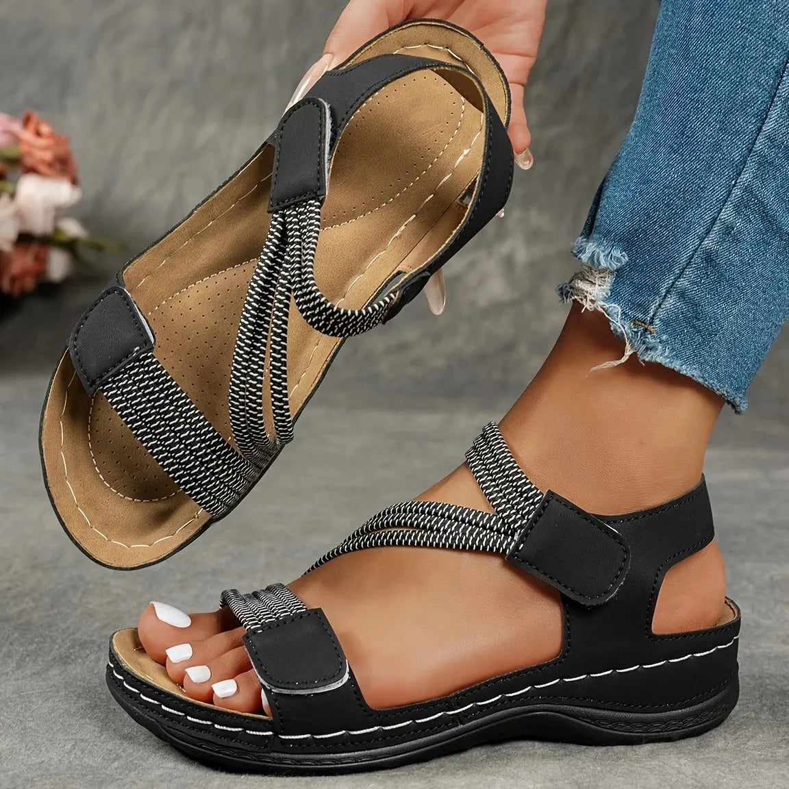 Norielle Comfort sandály na platformě modré