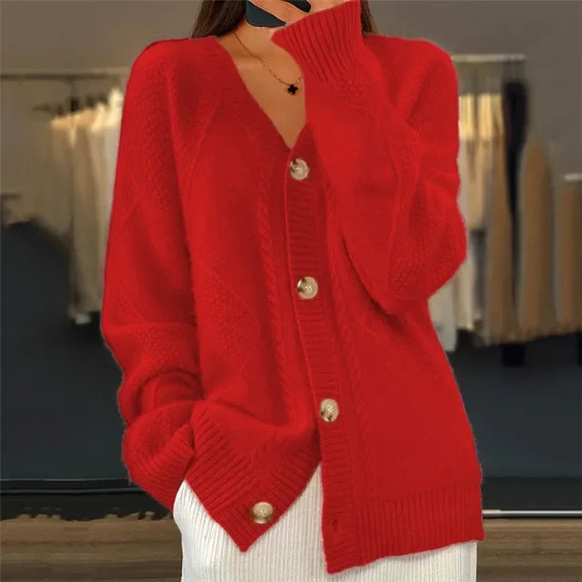 Norielle dámský pletený cardigan béžový na knoflíky