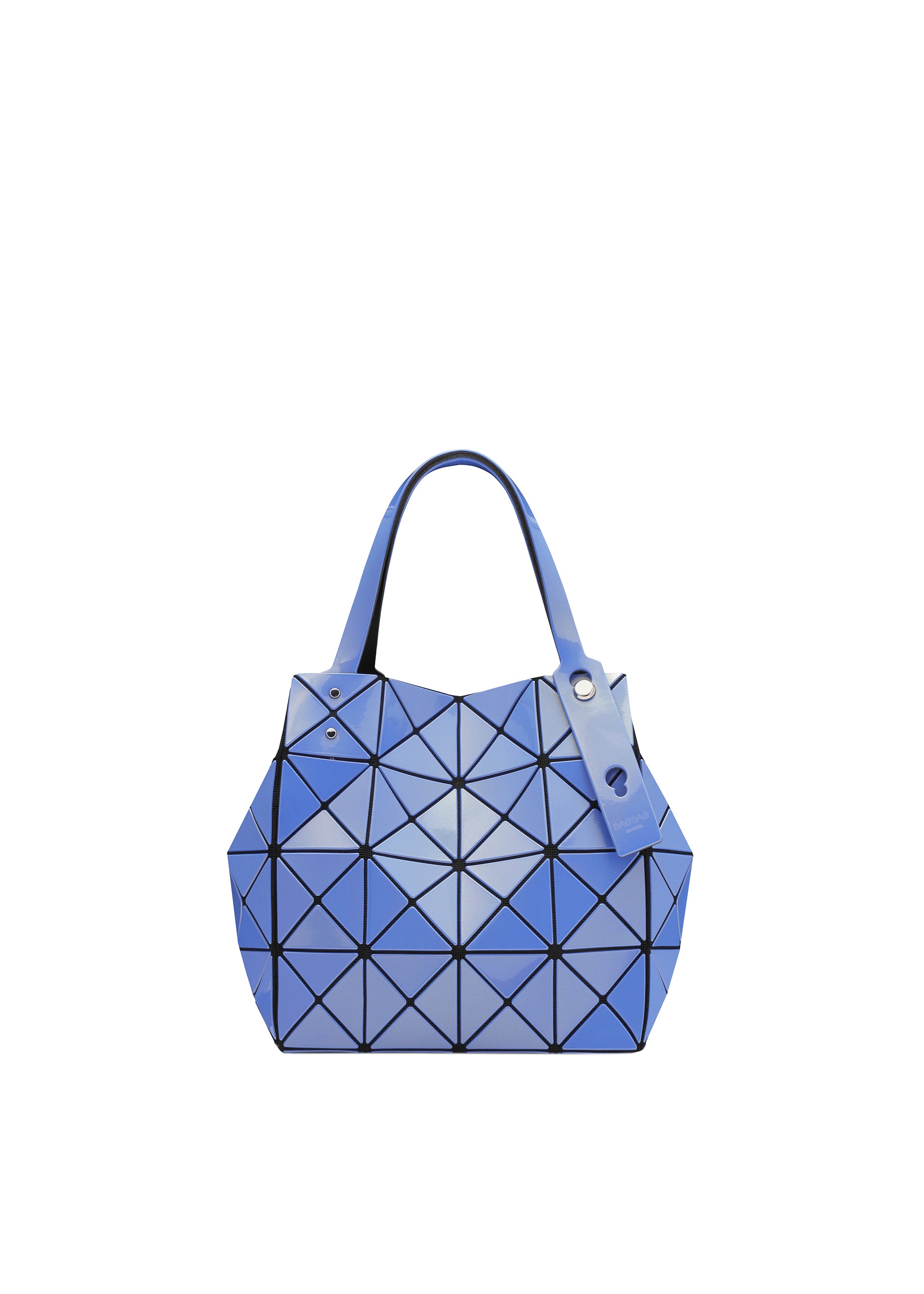 Issey Miyake Carat kabelka šedá metalická skládaná