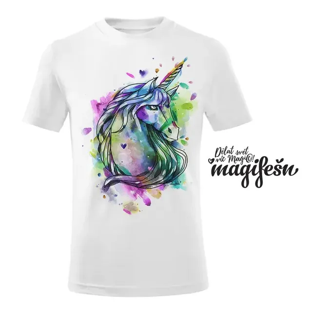 Magifešn KIDS Duhový jednorožec tričko dětské