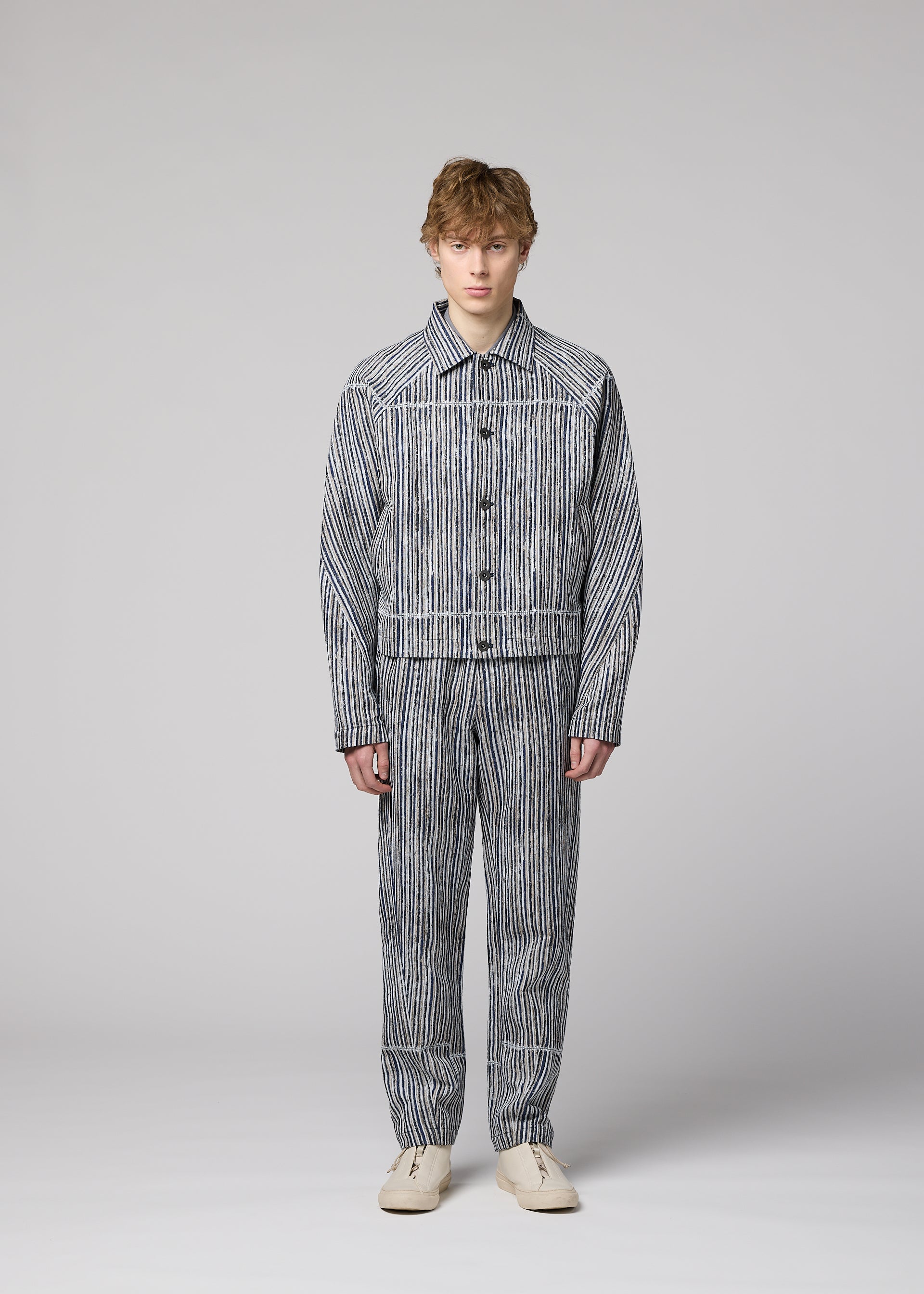Issey Miyake Curviness kalhoty charcoal gray vel. 2 len