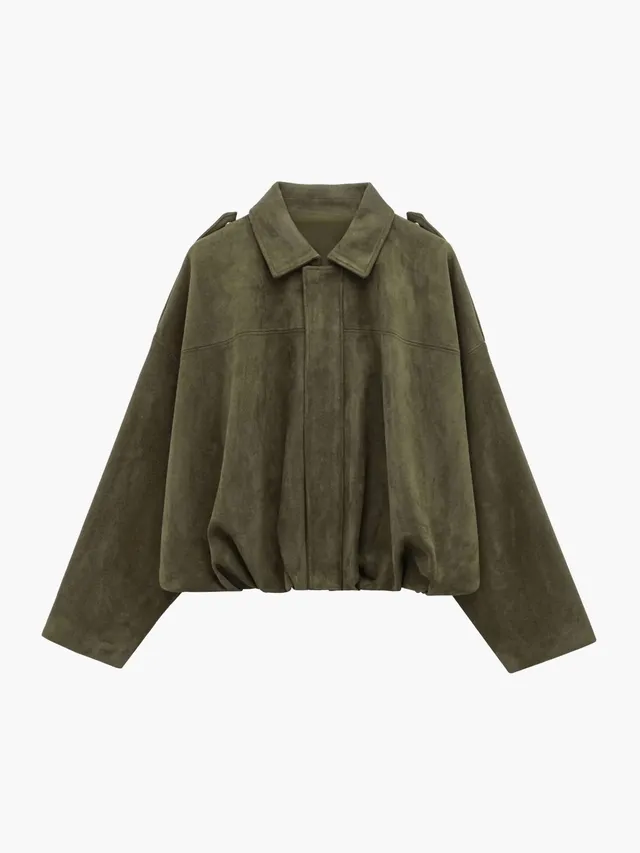 Norielle bomber bunda manšestr zelená krátká