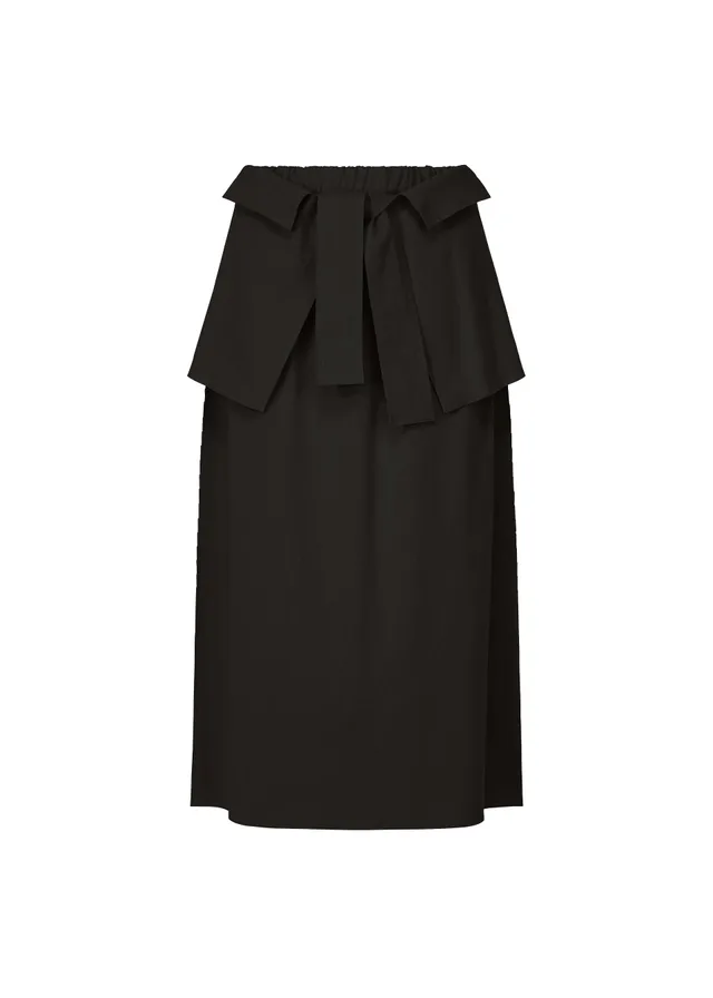me Issey Miyake Flat Jersey sukně černá bavlněná