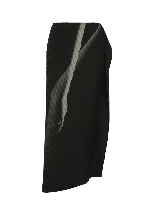 Issey Miyake Hands of Lover sukně Black-hued plisovaná