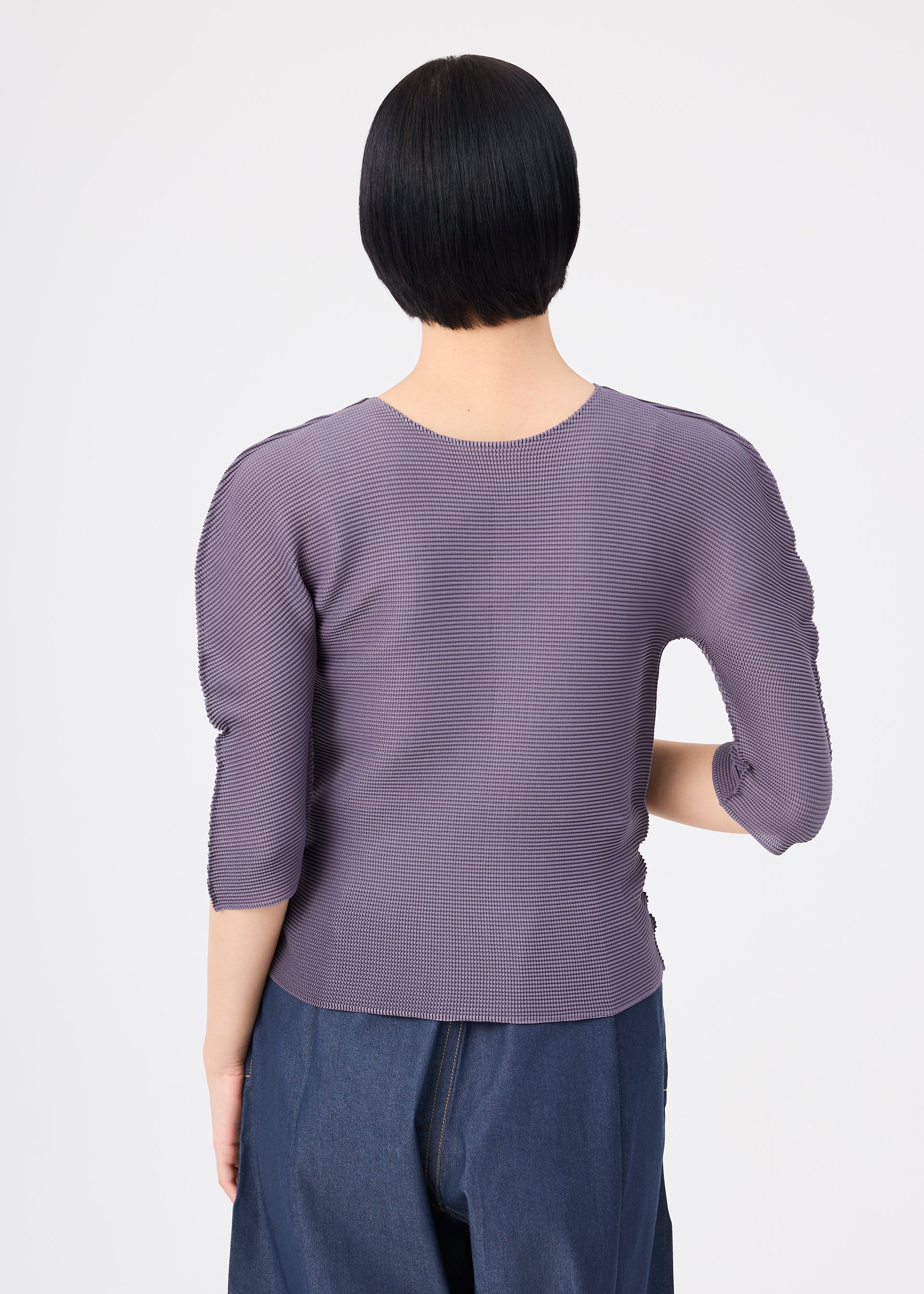 Issey Miyake Stretch Pleats 4 top s 5/8 rukávem
