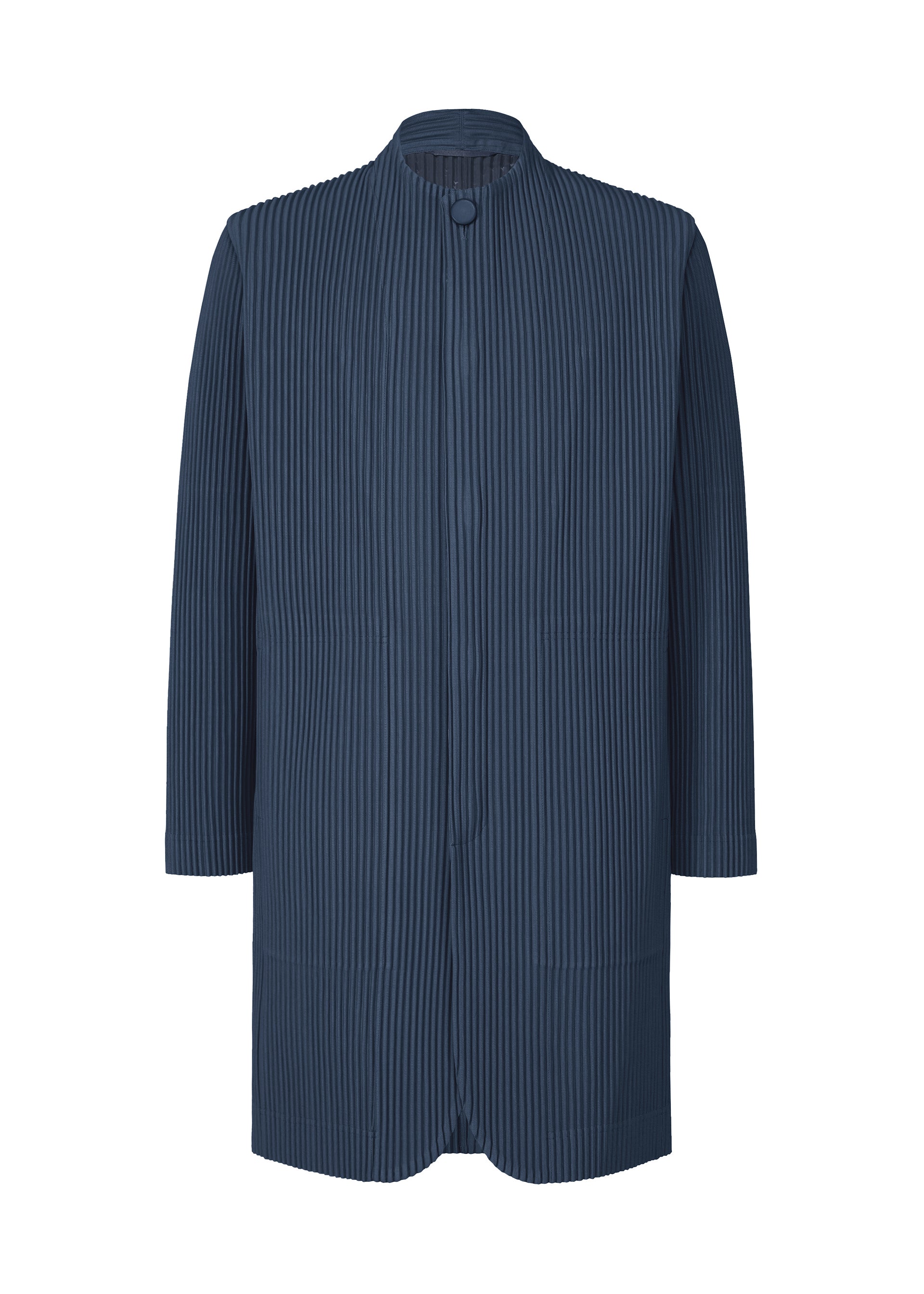 Issey Miyake Tailored Pleats 1 pánské sako černé dlouhé