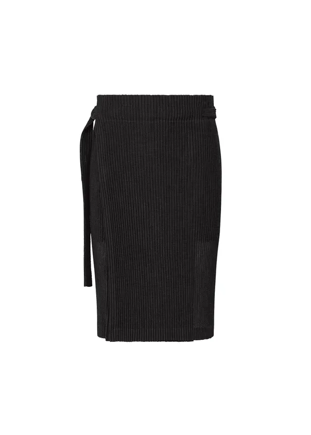 Issey Miyake Rustic Mesh zavinovací sukně černá