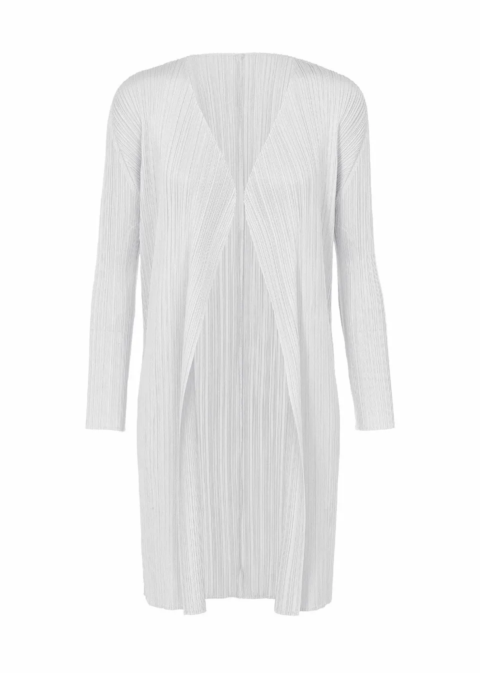 Issey Miyake Basics kabát šedý plisovaný dámský