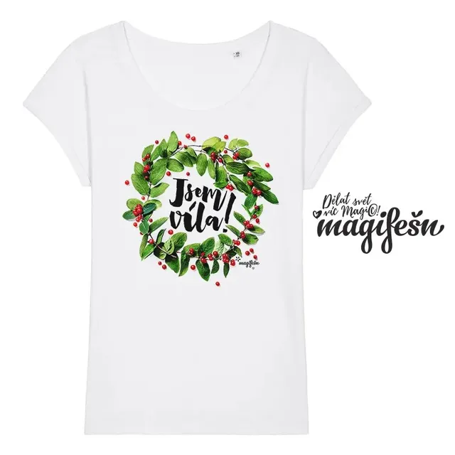 Magifešn ROLL Jsem víla tričko Red Berries