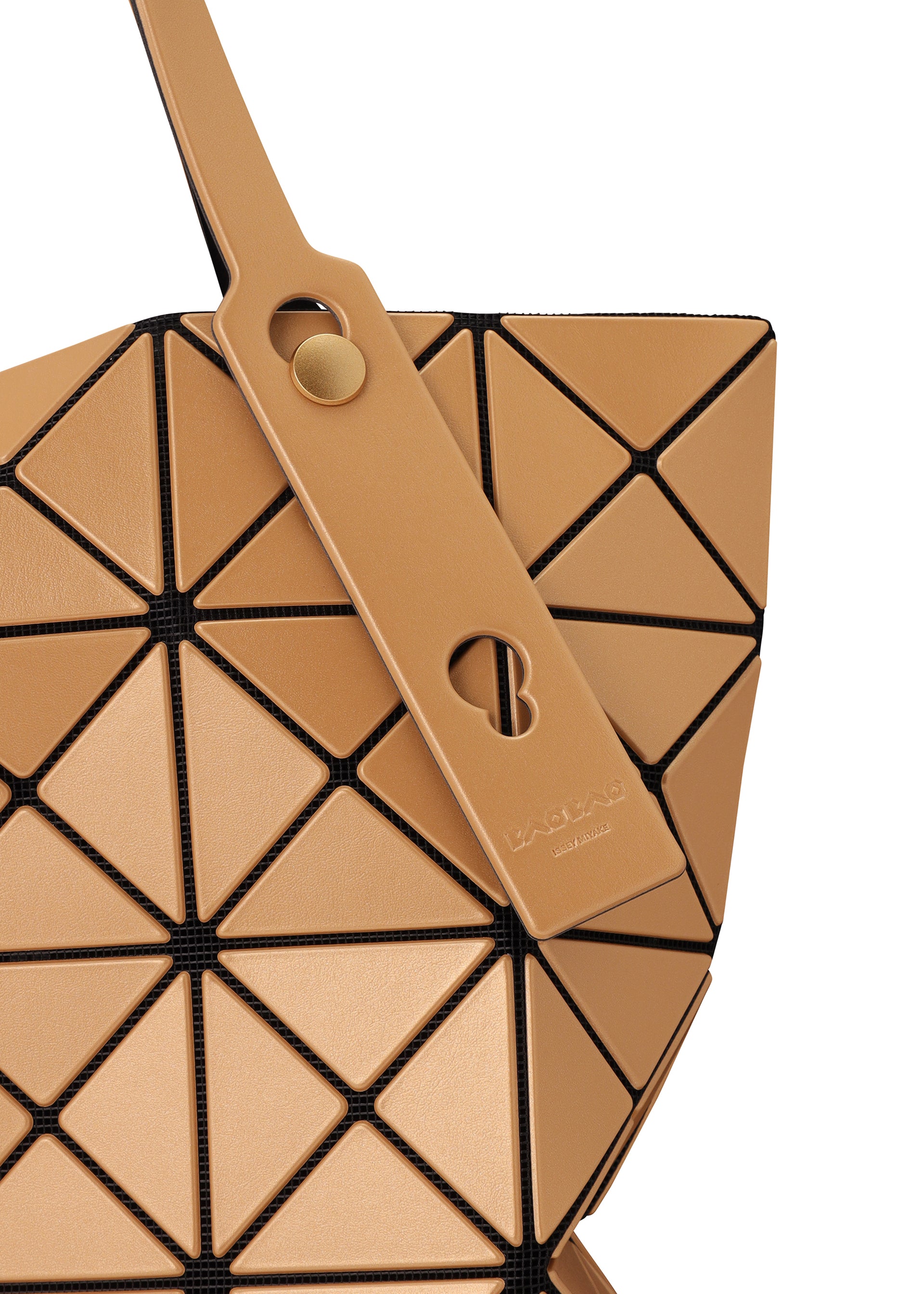 Issey Miyake Lucent Metallic tote kabelka béžová matná
