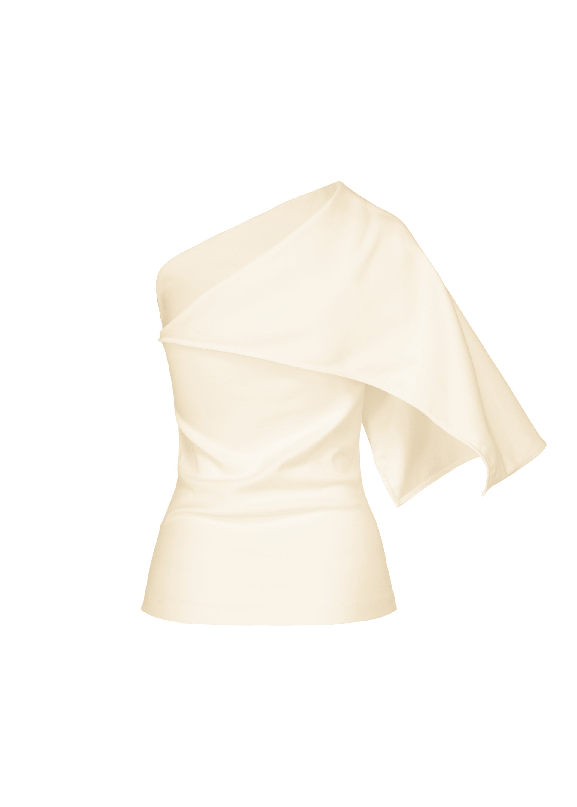 Issey Miyake Extension Cotton top bílý bavlněný