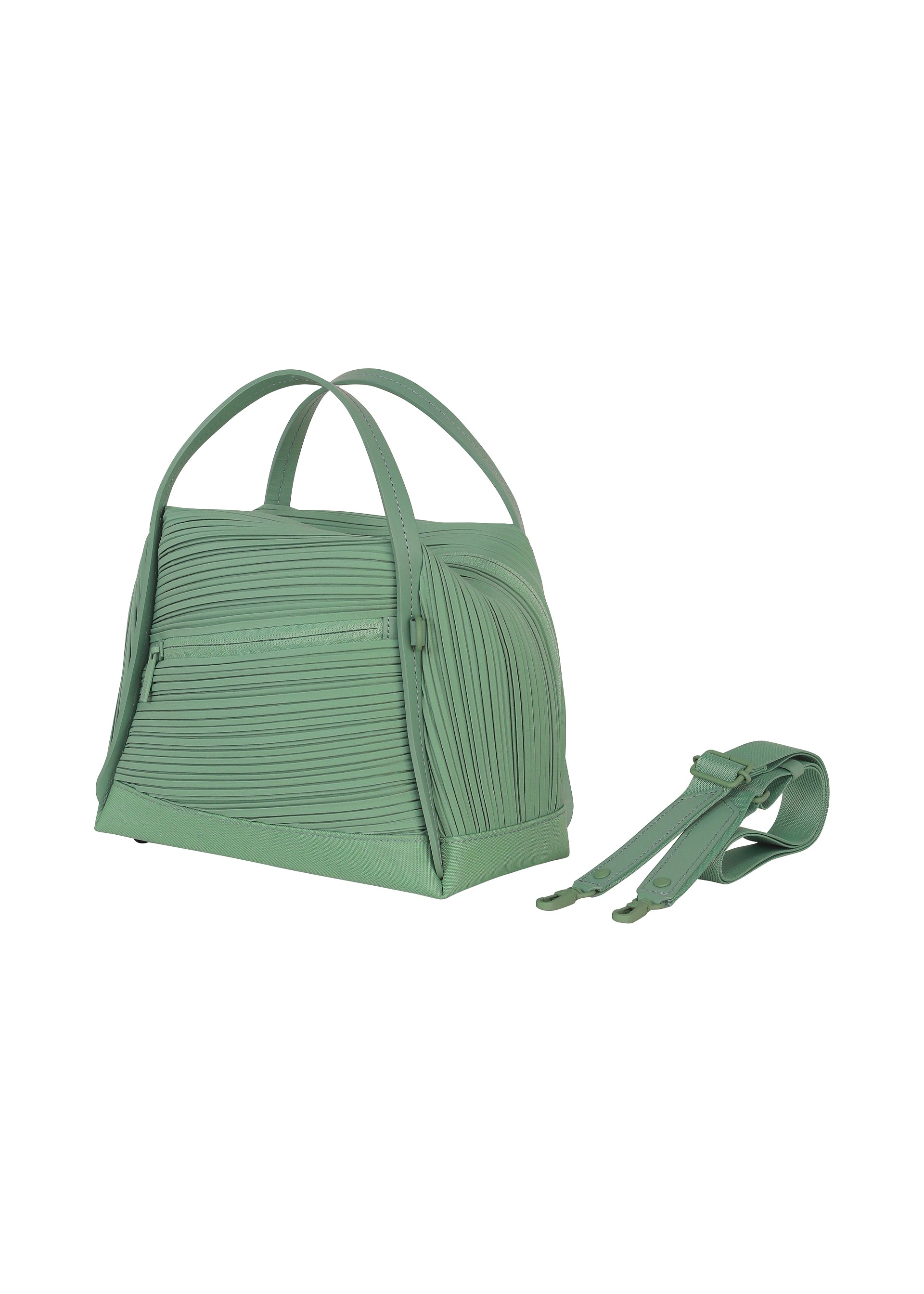 Issey Miyake Bias Pleats Bag kabelka zelená plisovaná
