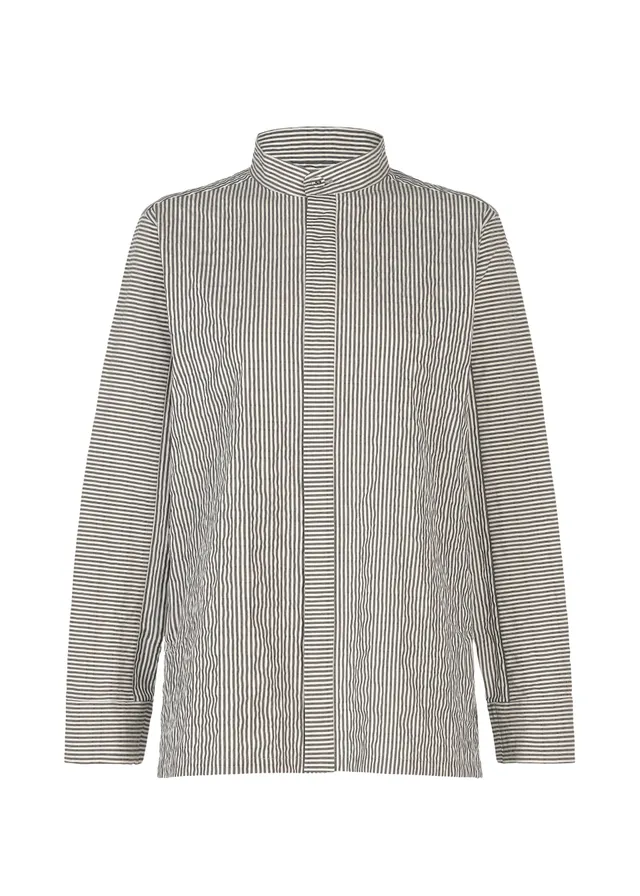 Issey Miyake Ripple Stripe košile bílá