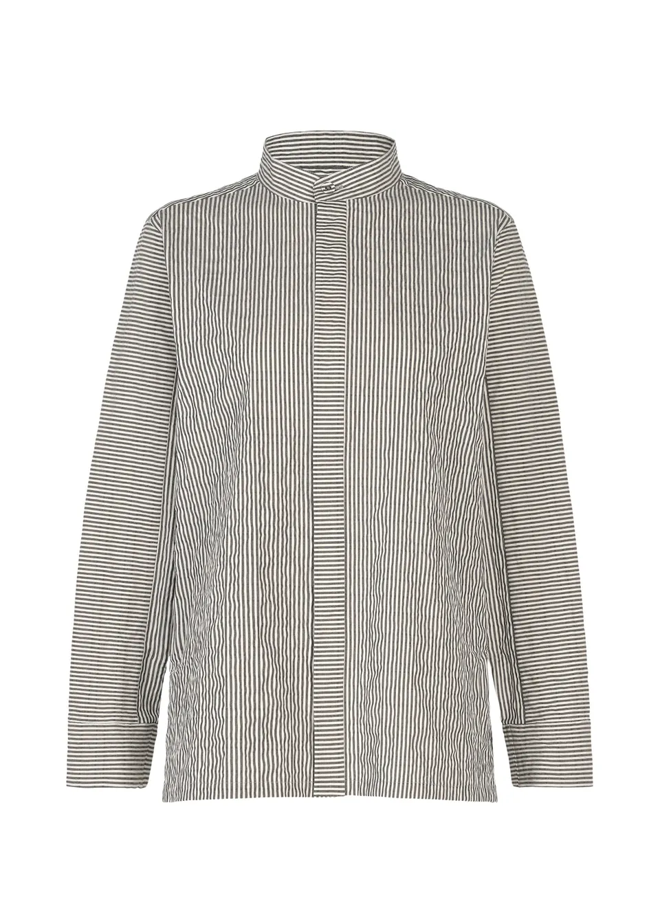 Issey Miyake Ripple Stripe košile bílá