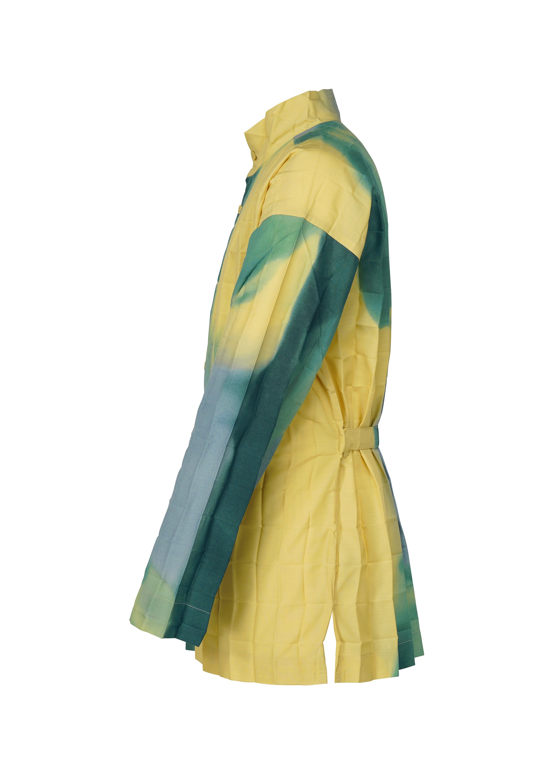 Issey Miyake Dawn Edge košile pánská šedá stojáček