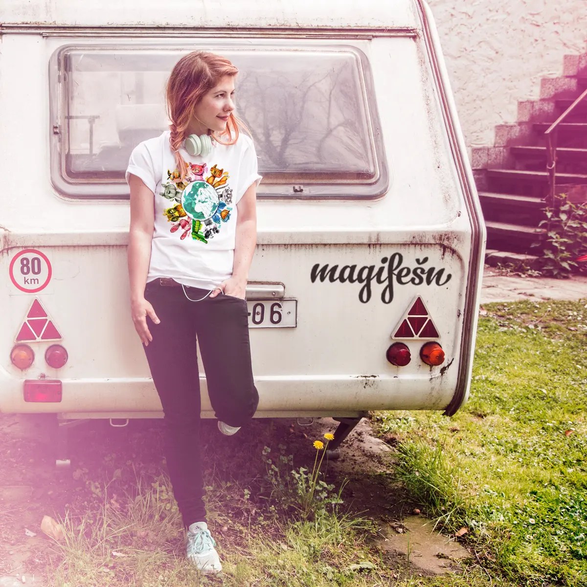 Magifešn XX Veggie Planet tričko z biobavlny
