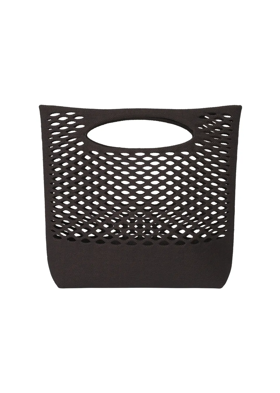 Issey Miyake Mokko Basket tote taška black×brown tuhá