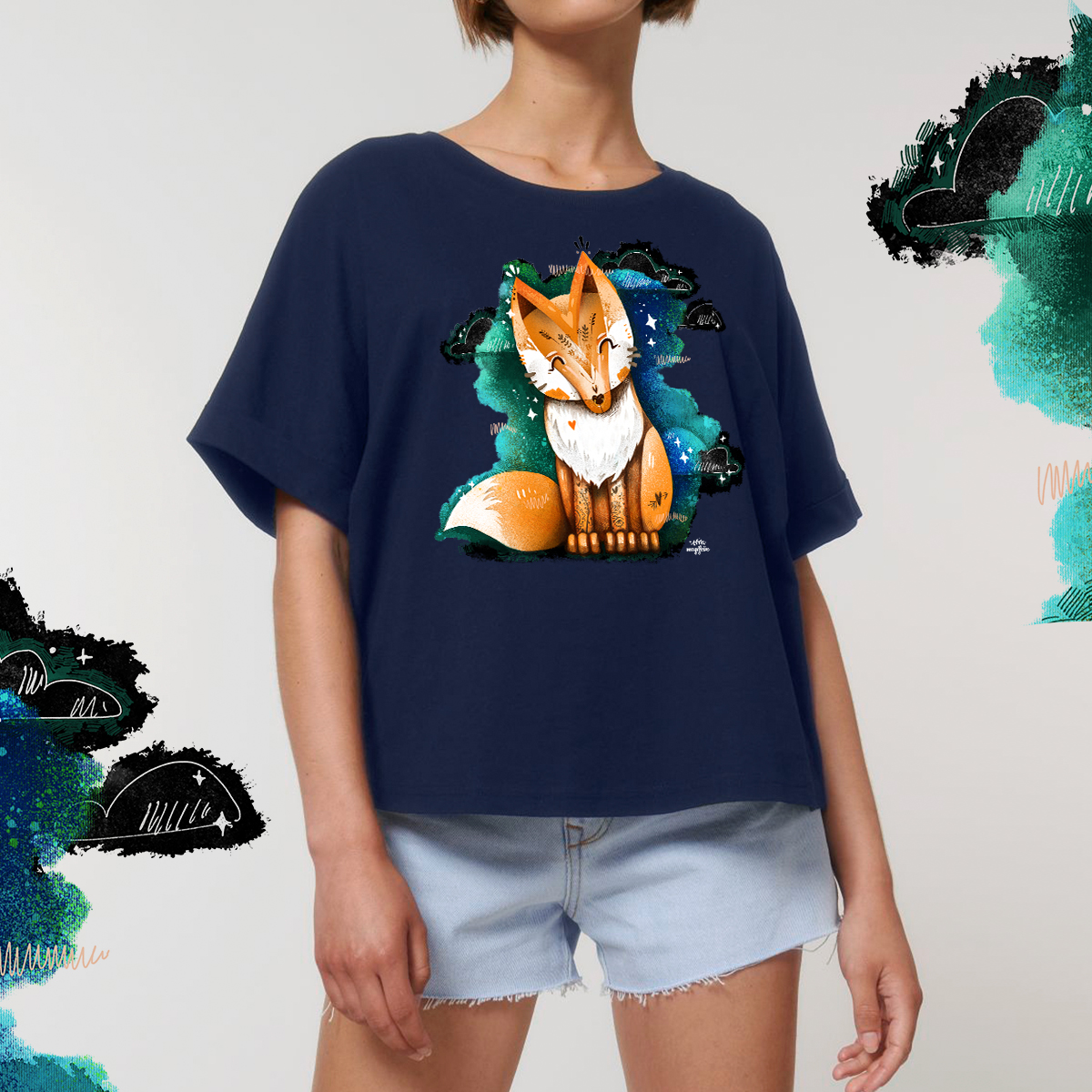 Magifešn Kimono Sama sebou dámské bio tričko