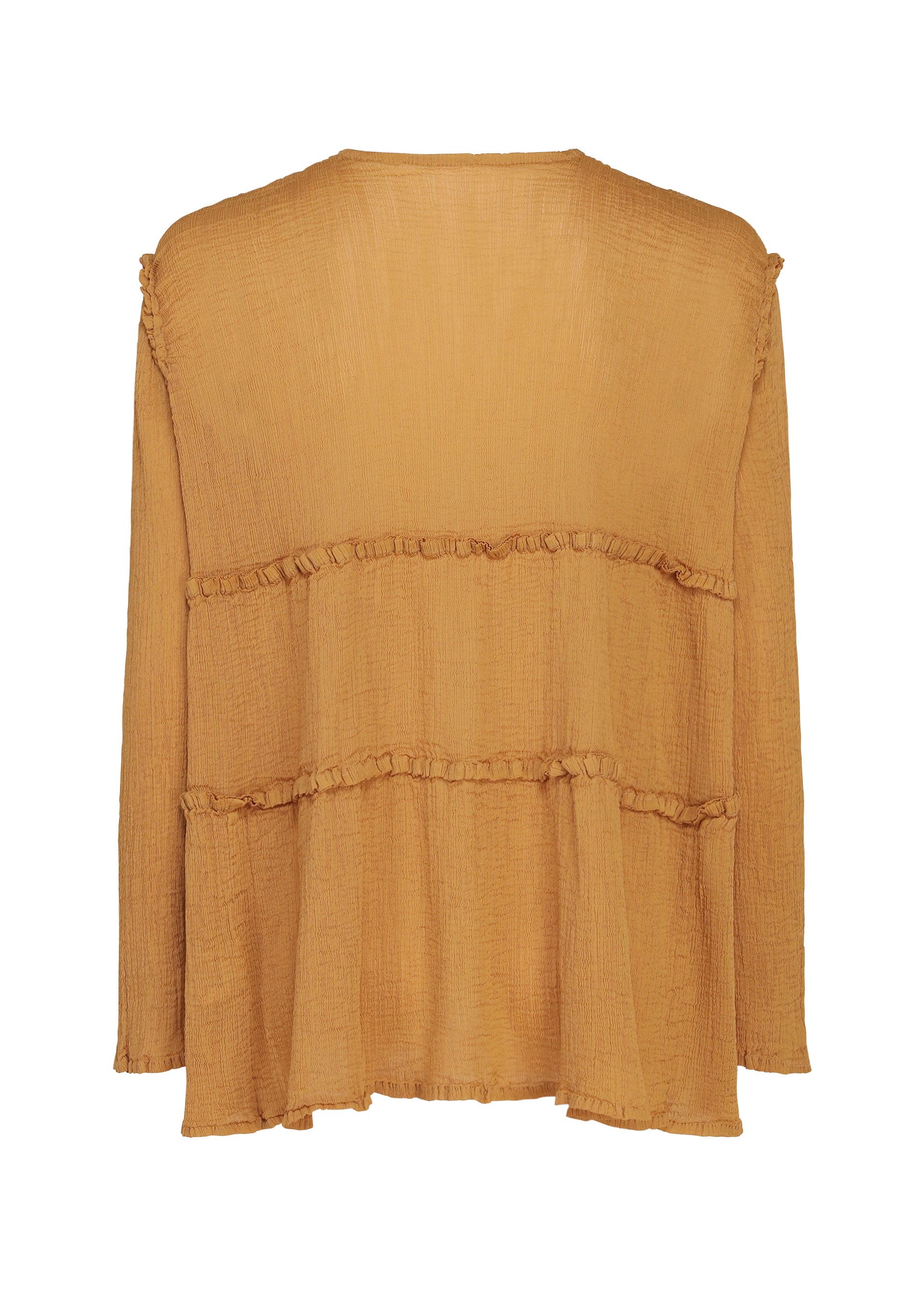 Issey Miyake Flare See-Through Crepe kardigan charcoal krep