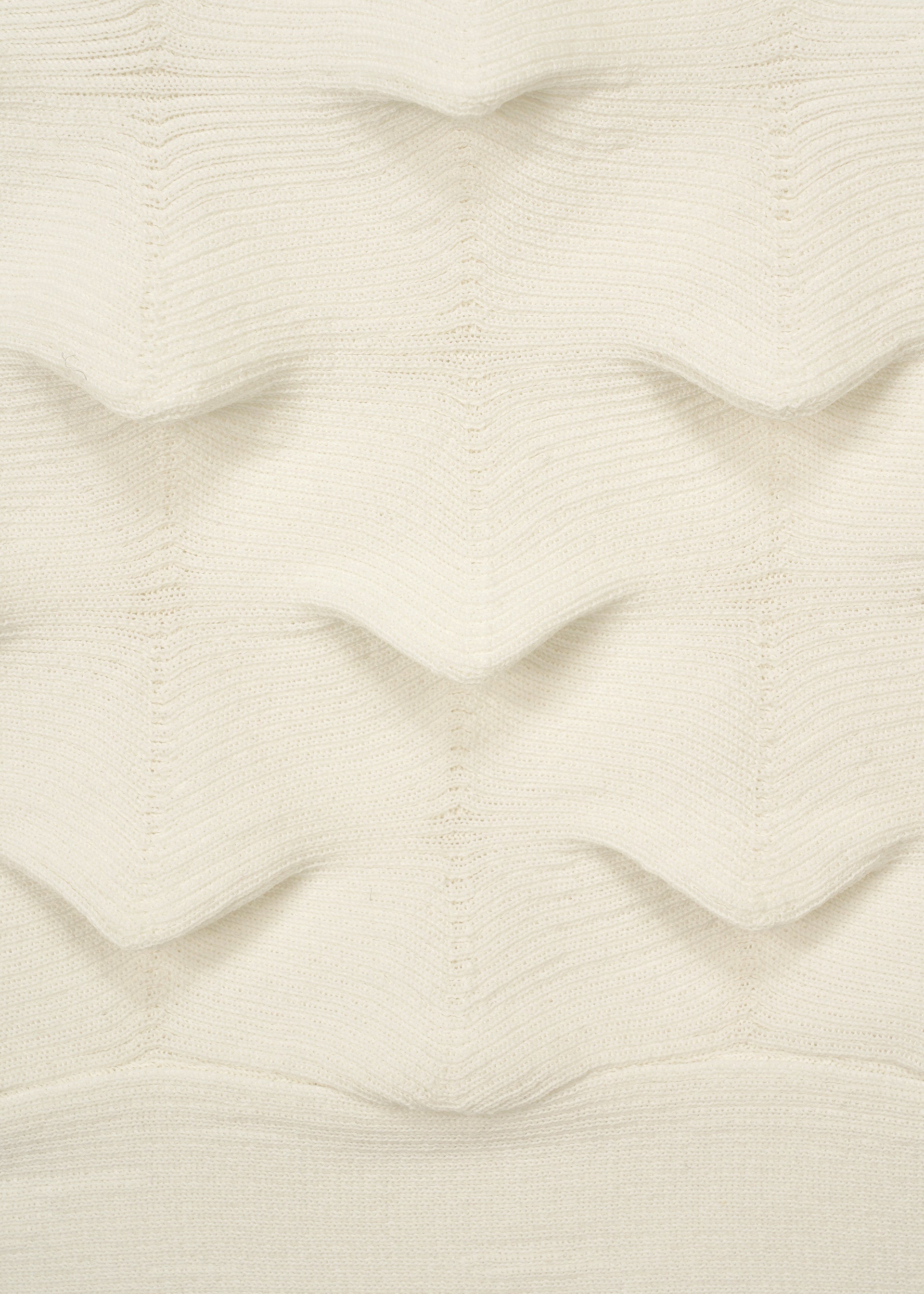 Issey Miyake HaaT Zig Zag Knit top černý bio bavlna