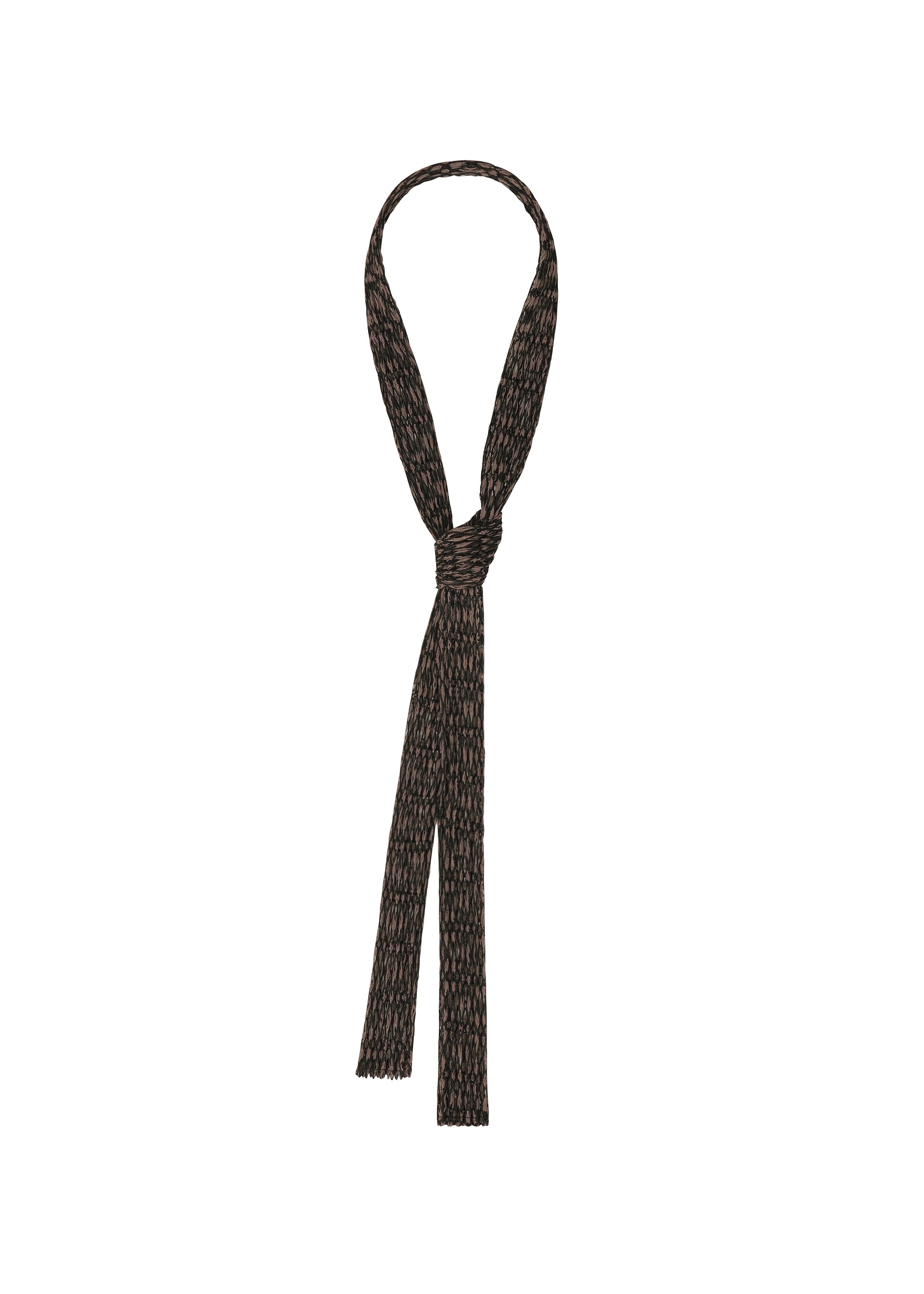 Issey Miyake Mesh Pleats Tie kravata bílá krajková