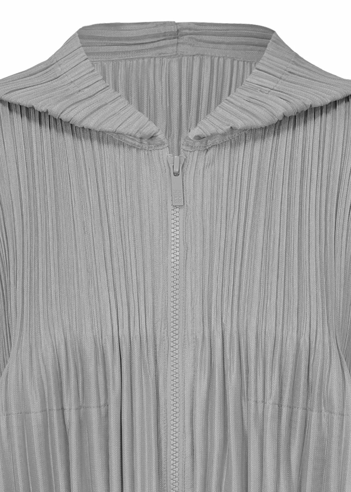 Issey Miyake Fluffy Basics blouson bunda světle šedá vel. 3