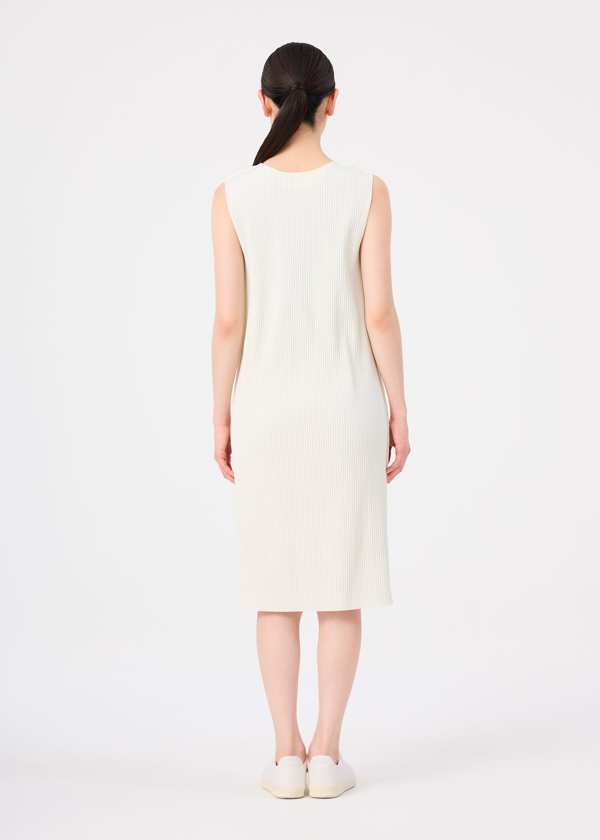 Issey Miyake Fine Knit Pleats šaty Black jemné