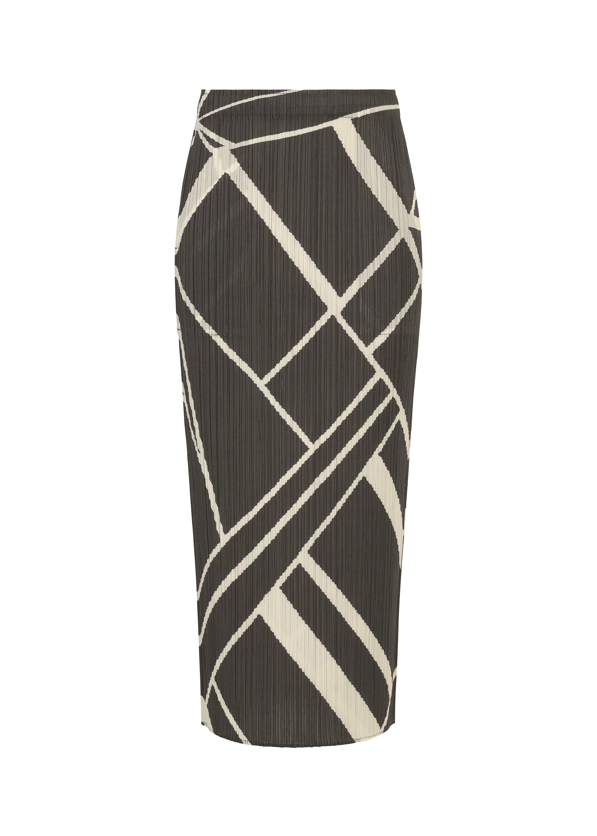 Issey Miyake Fold Line rovná sukně smetanová vel. 3