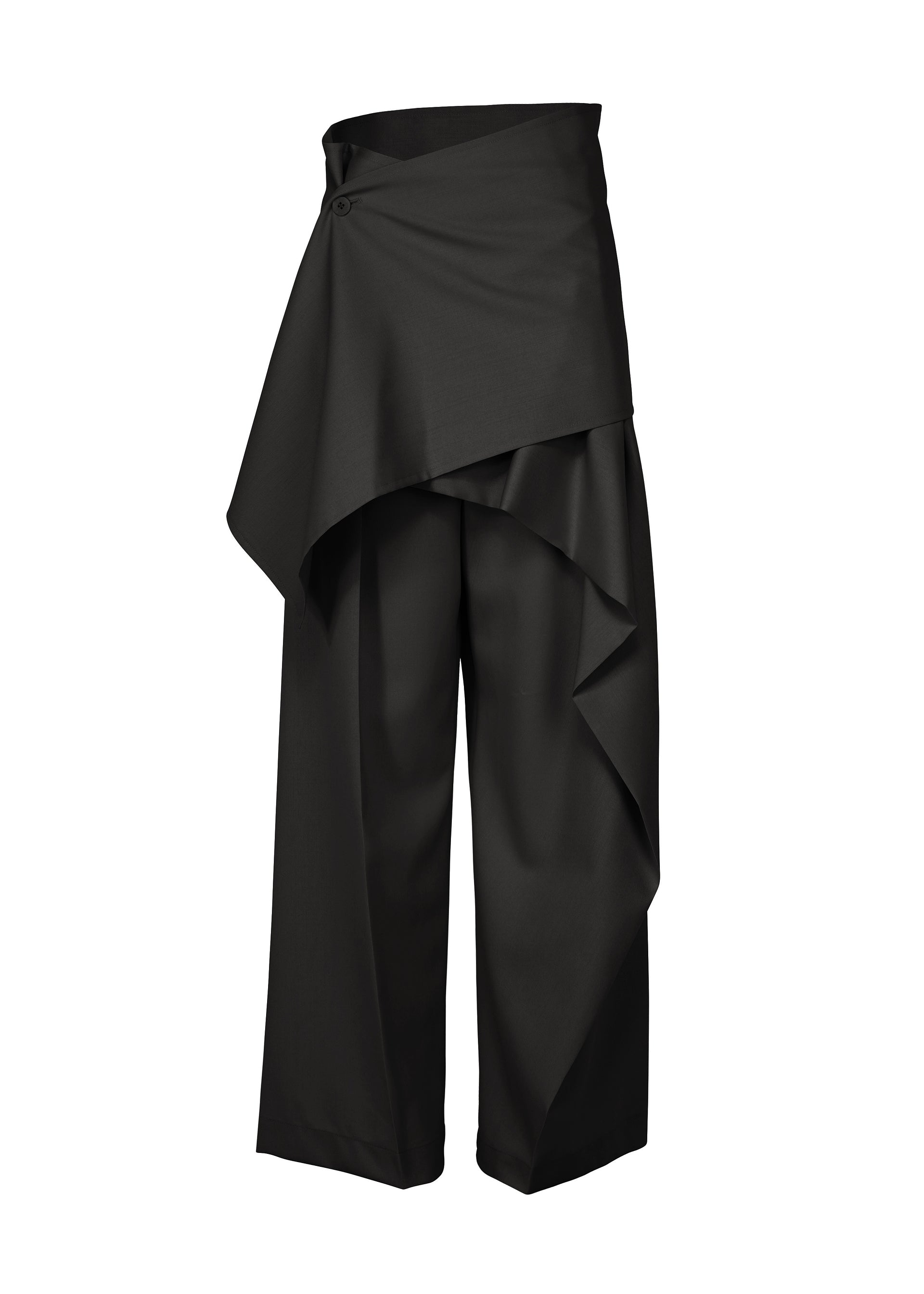 Issey Miyake Lustrous Wool vlněné kalhoty gray