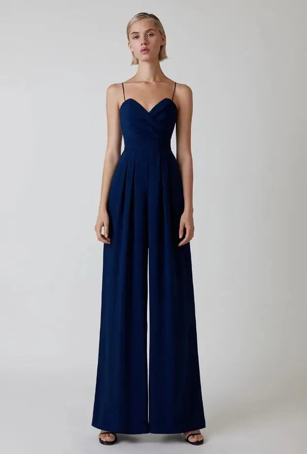 Norielle černý bustier overal široké nohavice S