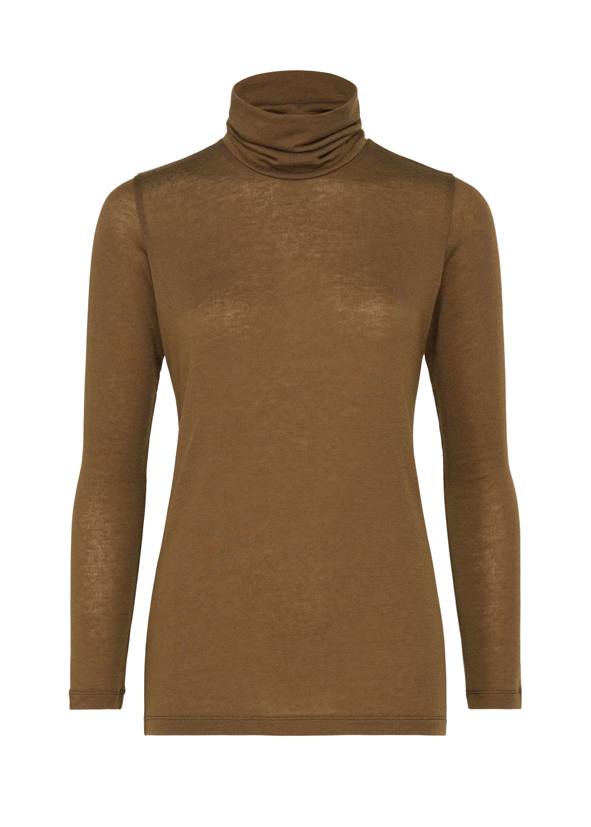 Issey Miyake Wool Mix Jersey rolák černý vlněný