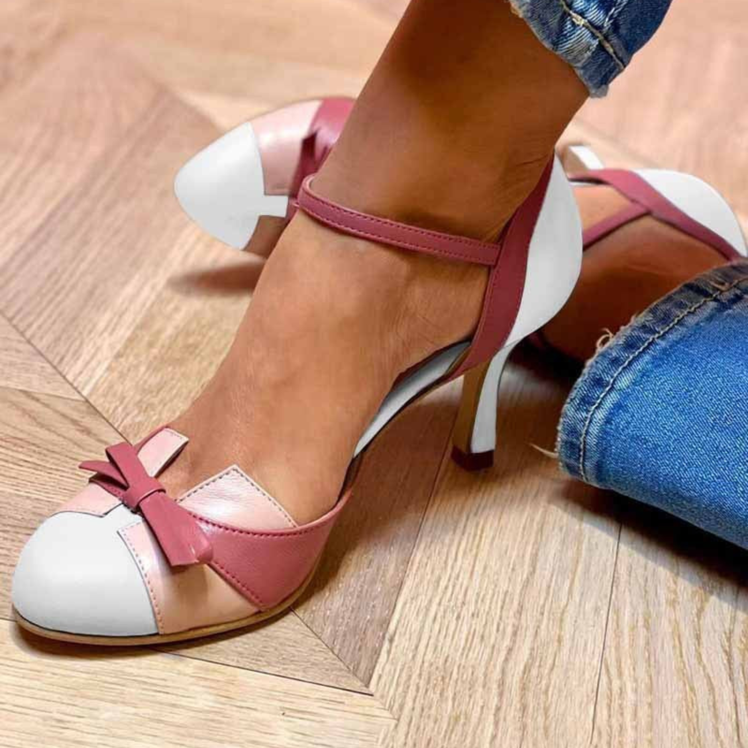 Norielle Slingback lodičky světle modré se špičkou