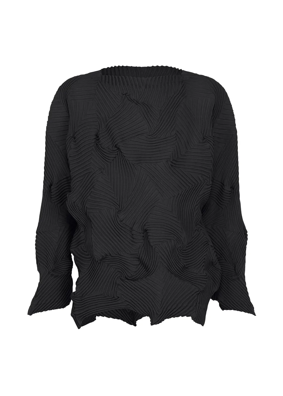 Issey Miyake TYPE-P 003-1 top černý plisovaný