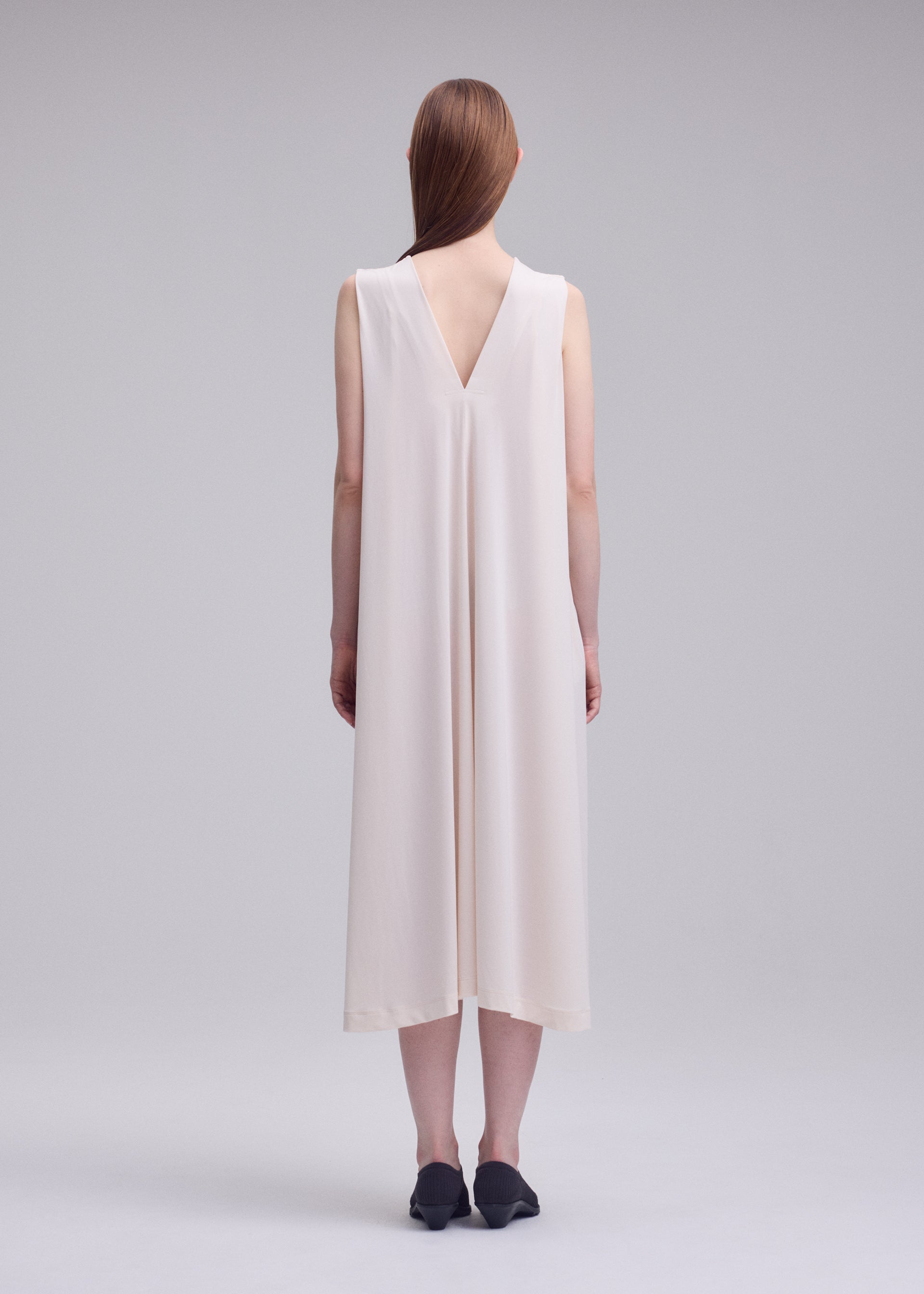 Issey Miyake DRAPE JERSEY-68 šaty bez rukávů černé
