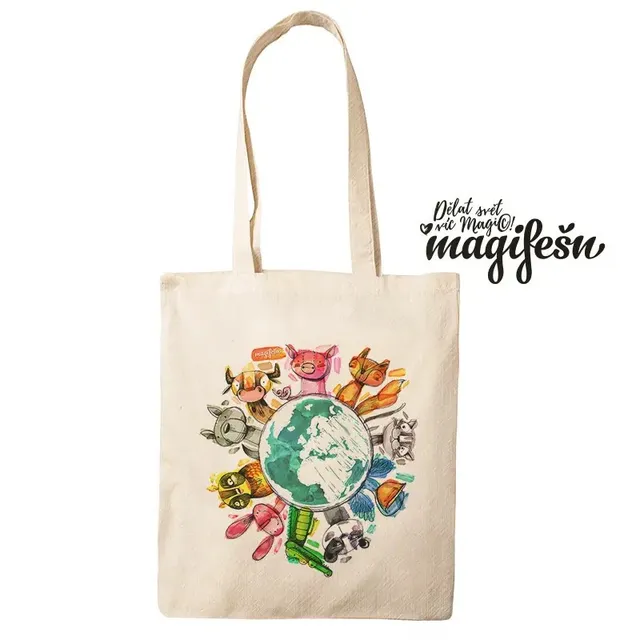 Magifešn MEDIUM taška Veggie planet recyklovaná