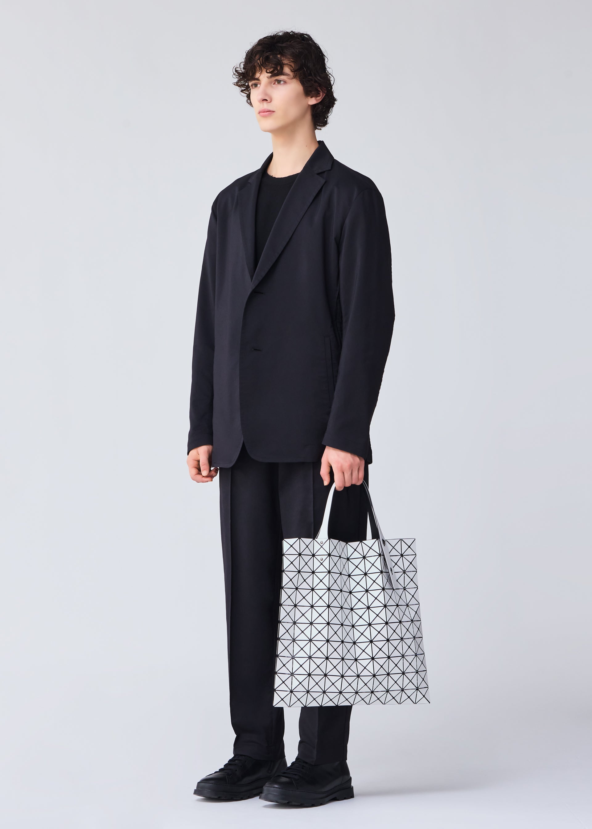 Issey Miyake Prism Matte-2 tote kabelka bílá A4