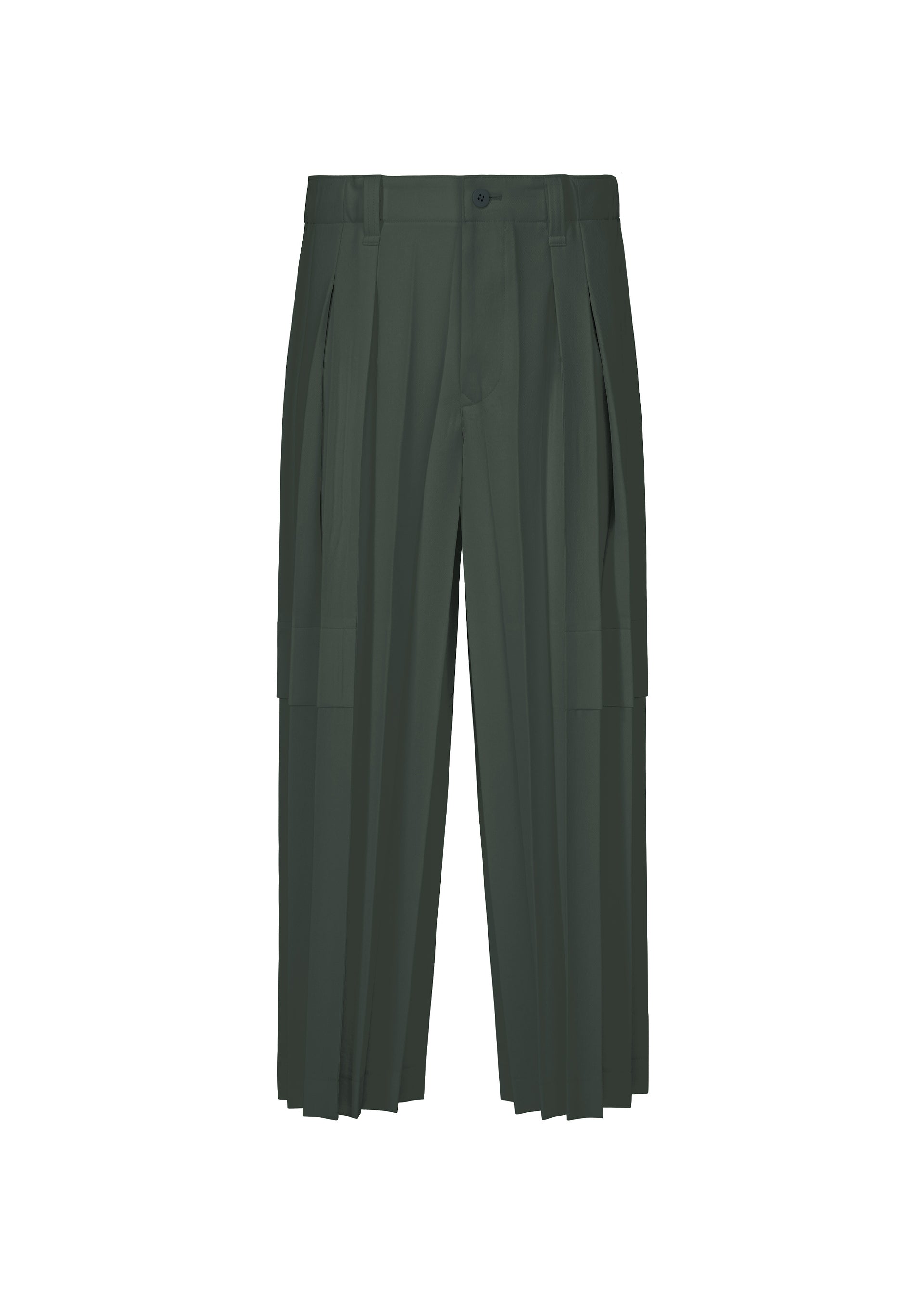 Issey Miyake Edge Ensemble kalhoty žluté vel. 2 plisé