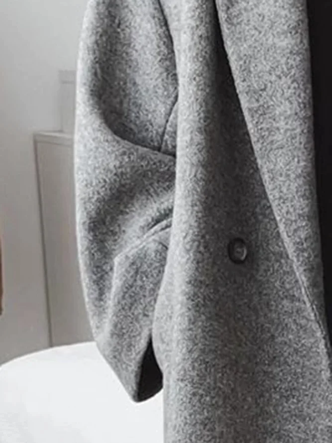 Norielle Oversize dlouhý kabát šedý minimalistický