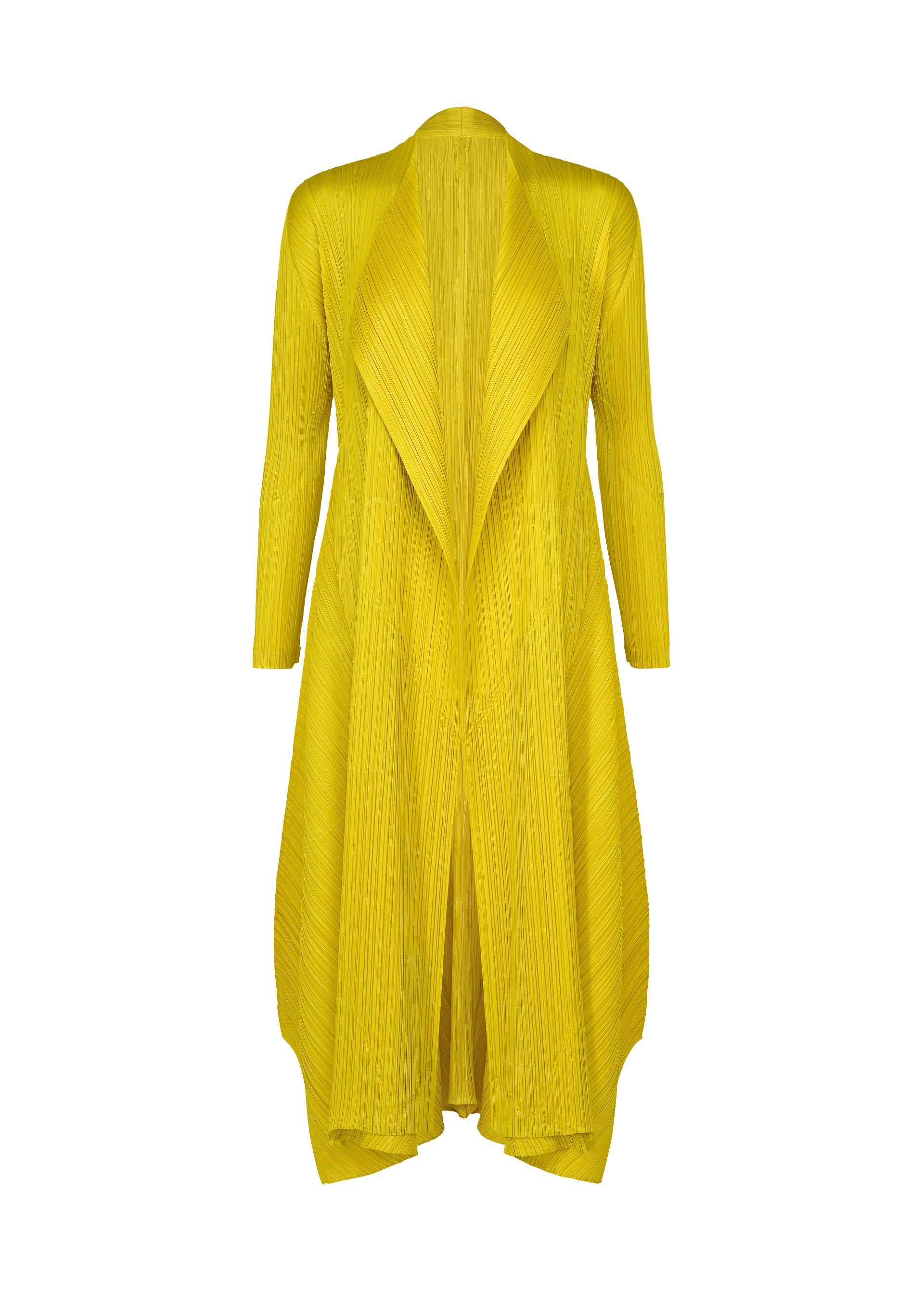 Issey Miyake Monthly October kabát béžový vel. 3 dlouhý