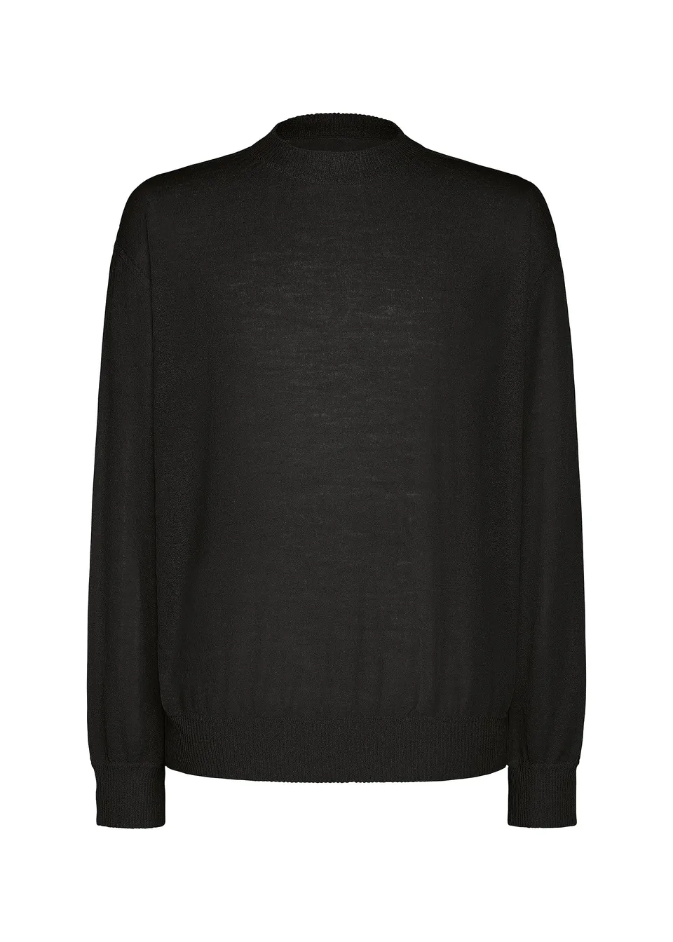 Issey Miyake Knit Unraveled svetr černá průsvitný