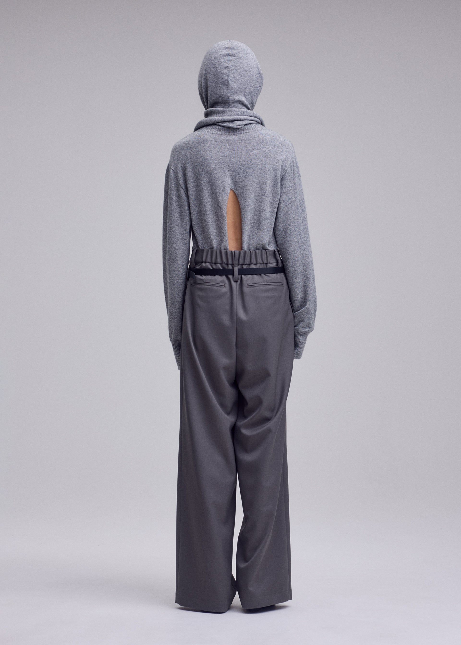 Issey Miyake Lustrous Wool kalhoty šedá vel. 2