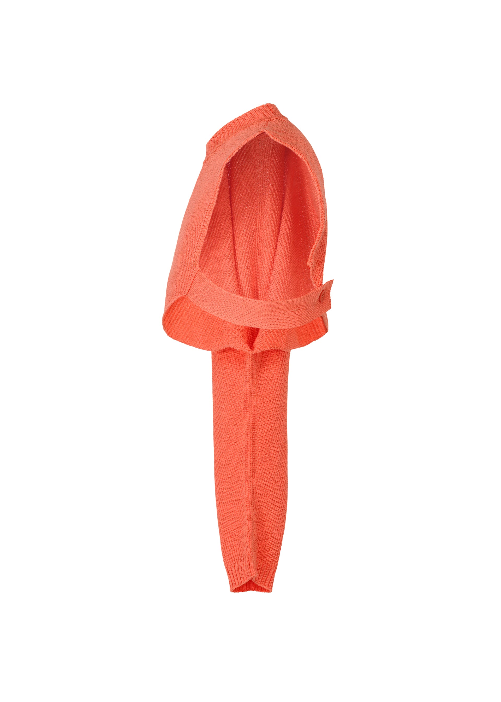Issey Miyake Wafer Knit top černý asymetrický vaflový
