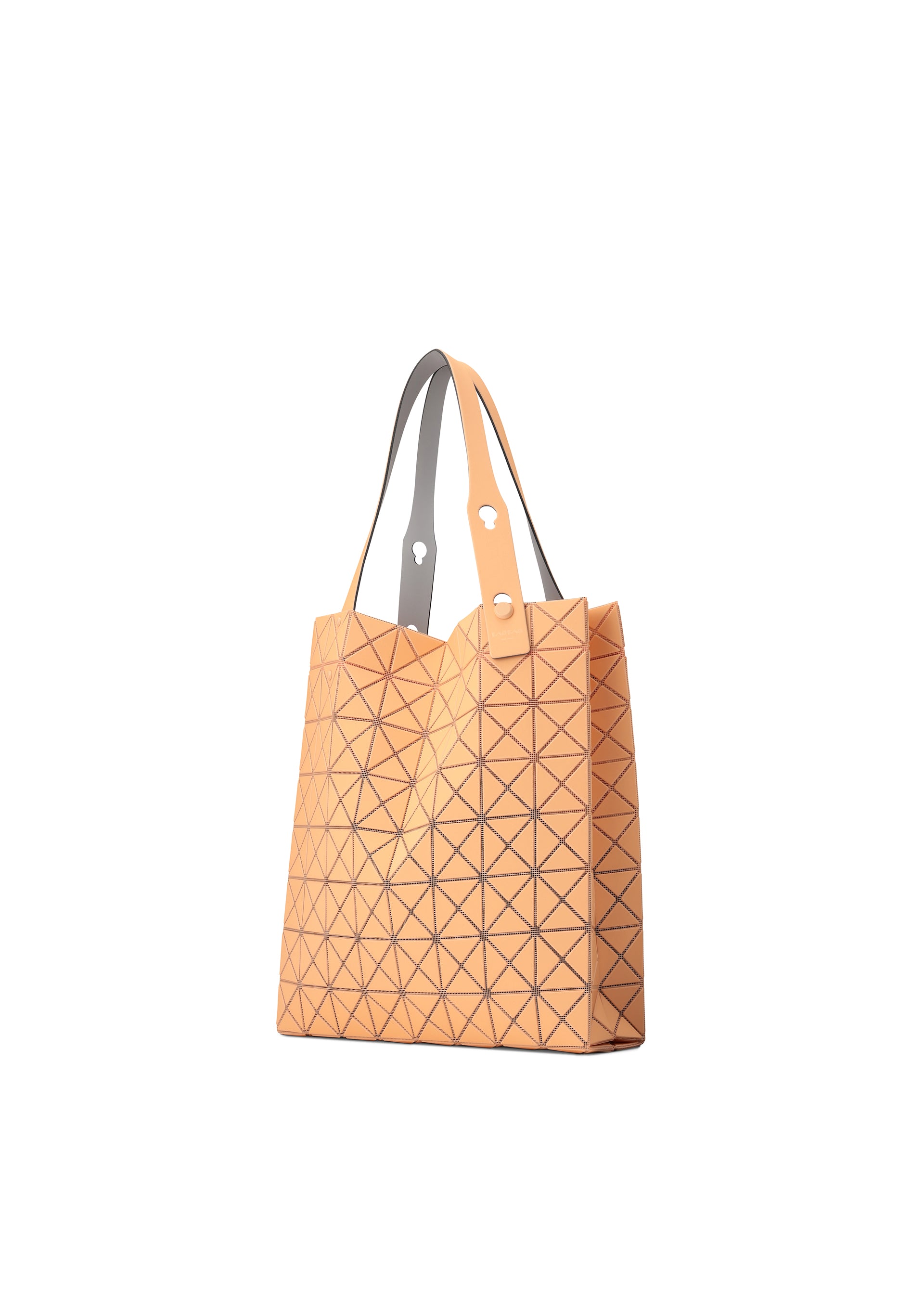 Issey Miyake Prism Plus tote světle šedá skládací