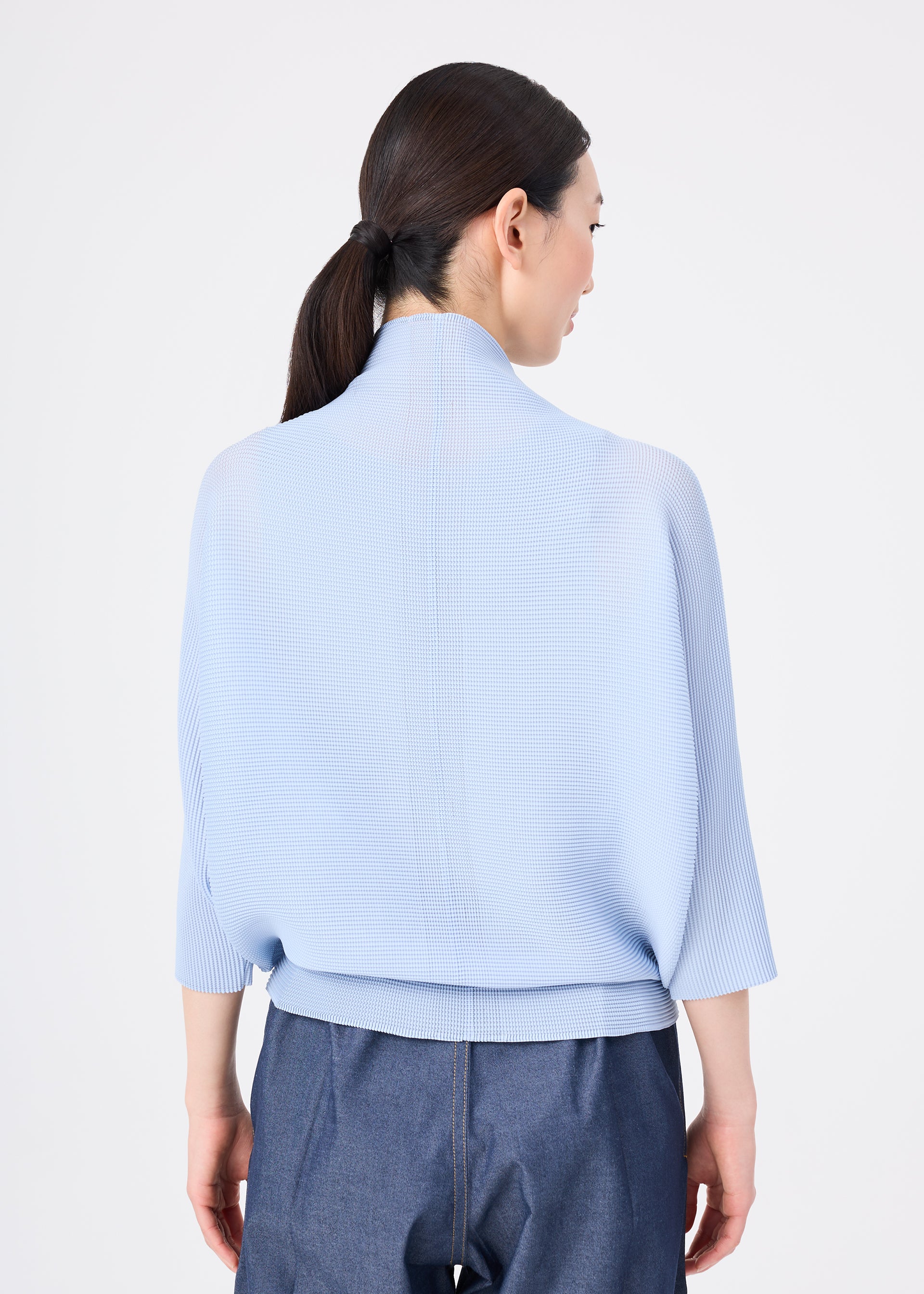 me Issey Miyake Dolman Stretch Pleats 1 plisovaný kardigan lime yellow