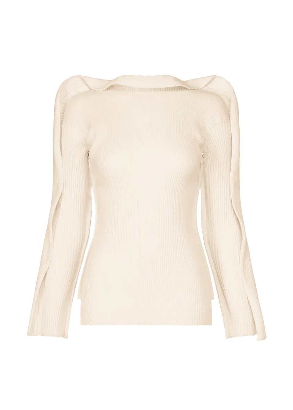 Issey Miyake Prance top ivory lehký úplet vel. 2