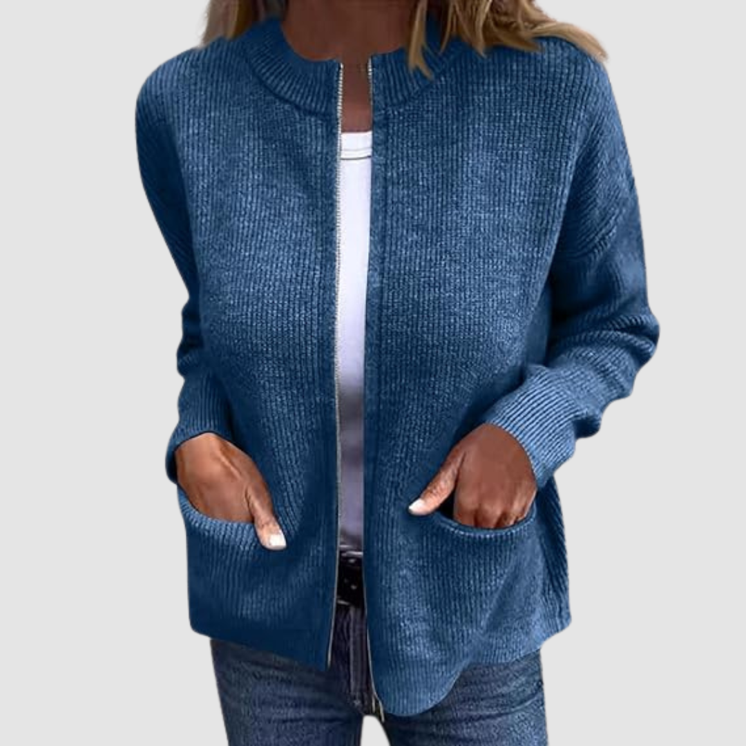 Norielle dlouhý cardigan s kapsami šedá