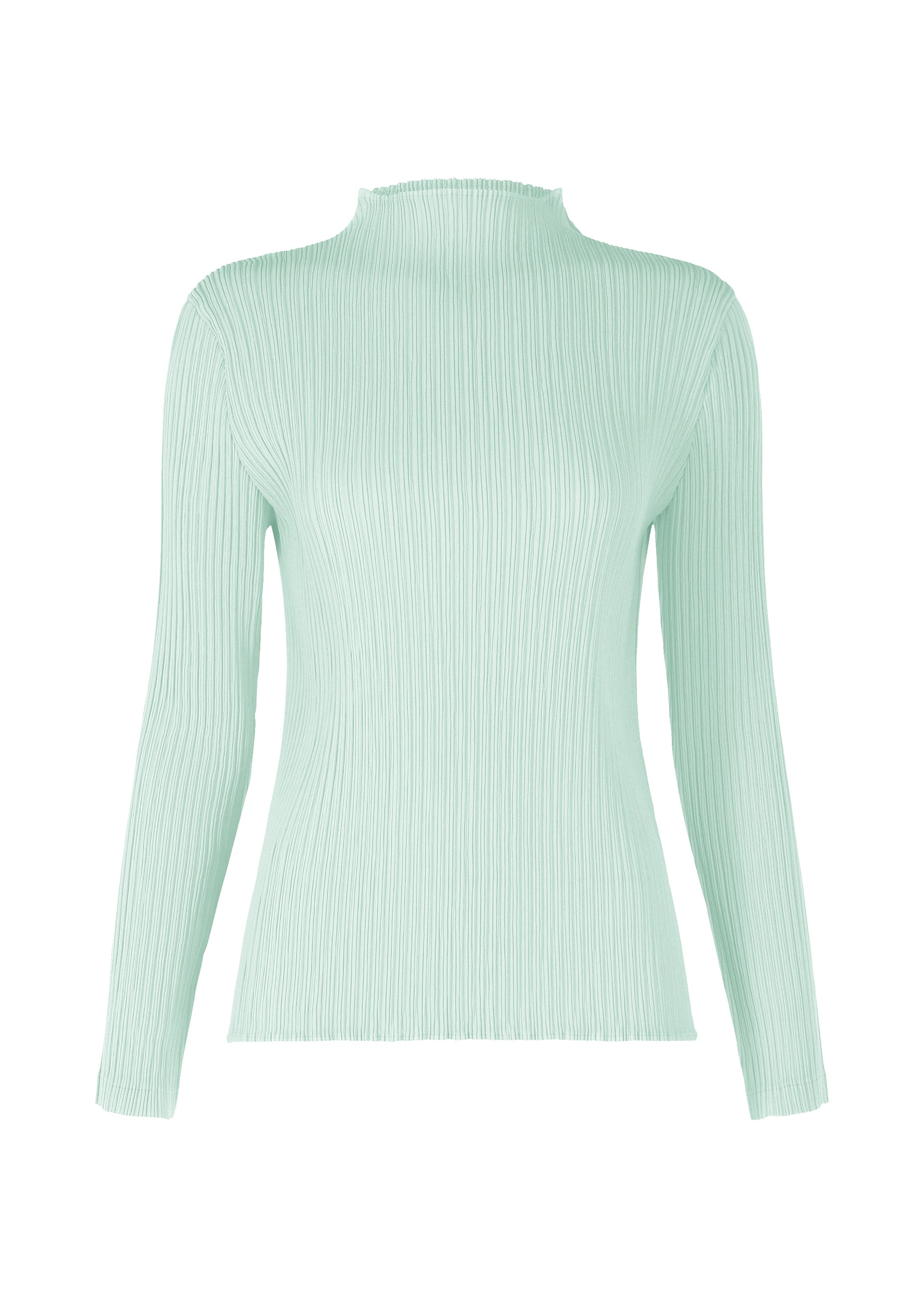 Issey Miyake HATCHING PLEATS top šedý s rolákem
