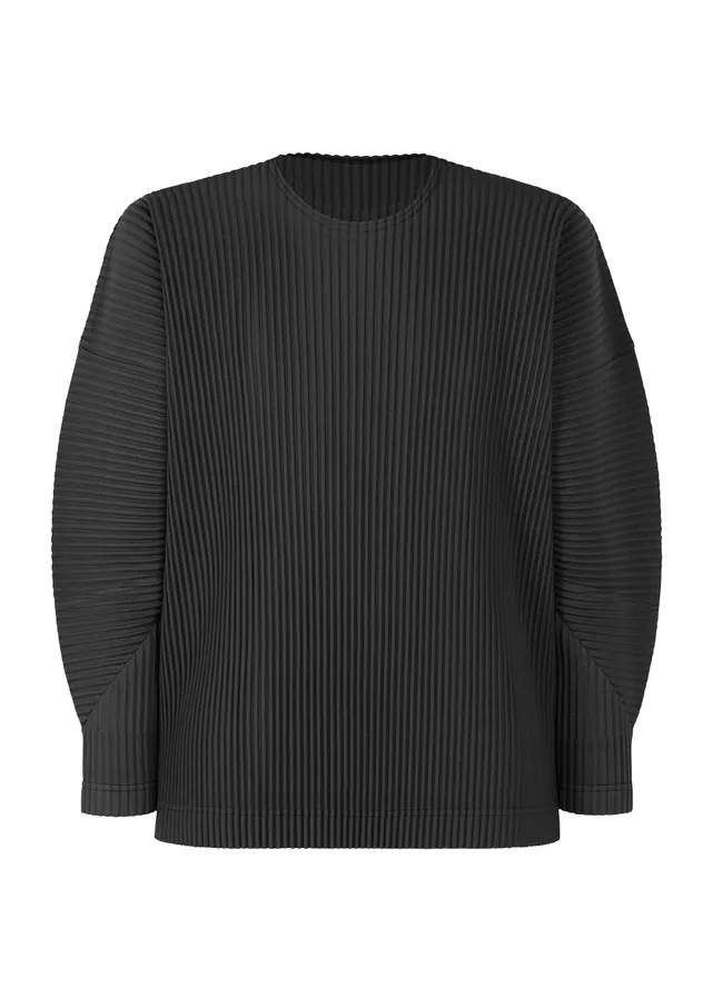Issey Miyake MONTHLY COLORS JANUARY top černá dlouhý rukáv